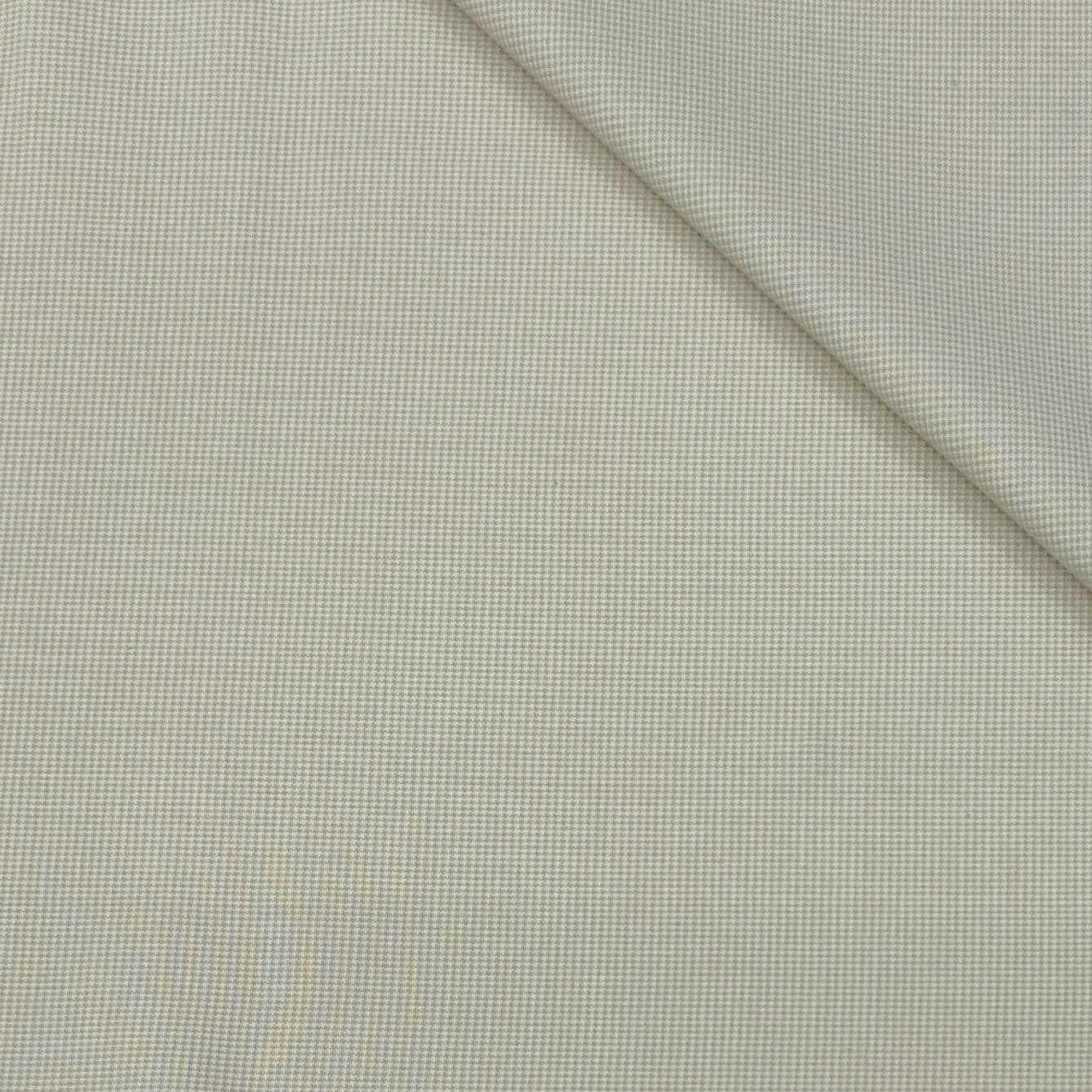 Trouser Fabric Reid & Taylor Super Fine Giza Cotton Pin Check Color Light Brown